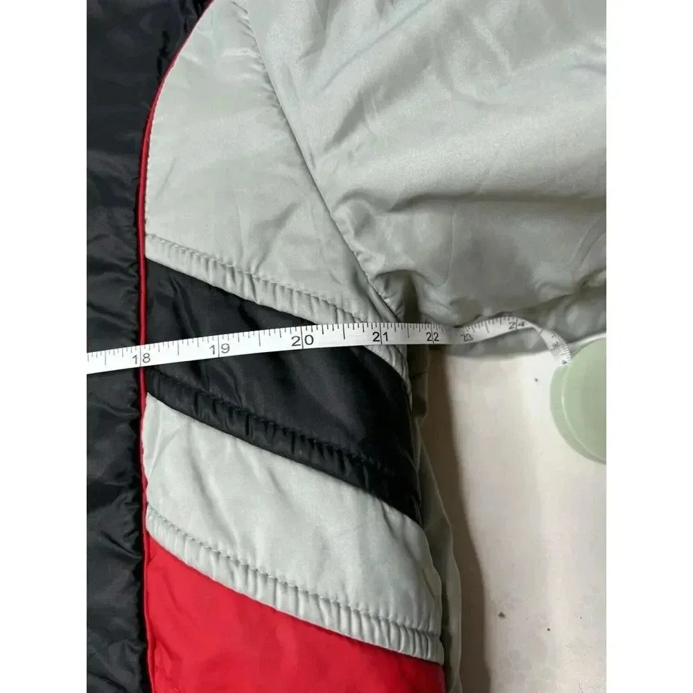 Vtg 80s 90s Woolrich Zip Jacket M Red Grey - Picture 7 of 10